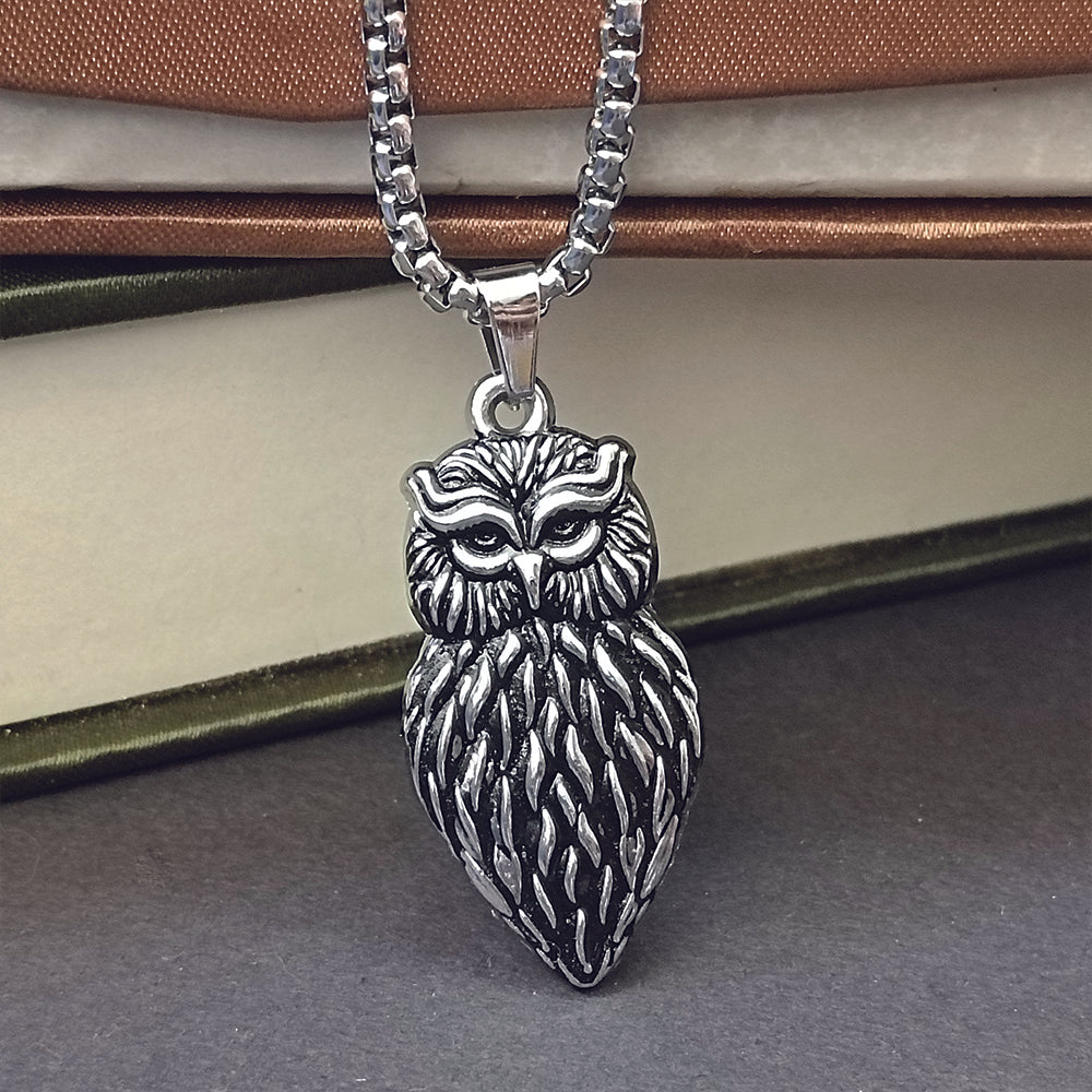 The99Jewel Cool Owl Shape Pendant Chain –  for Men