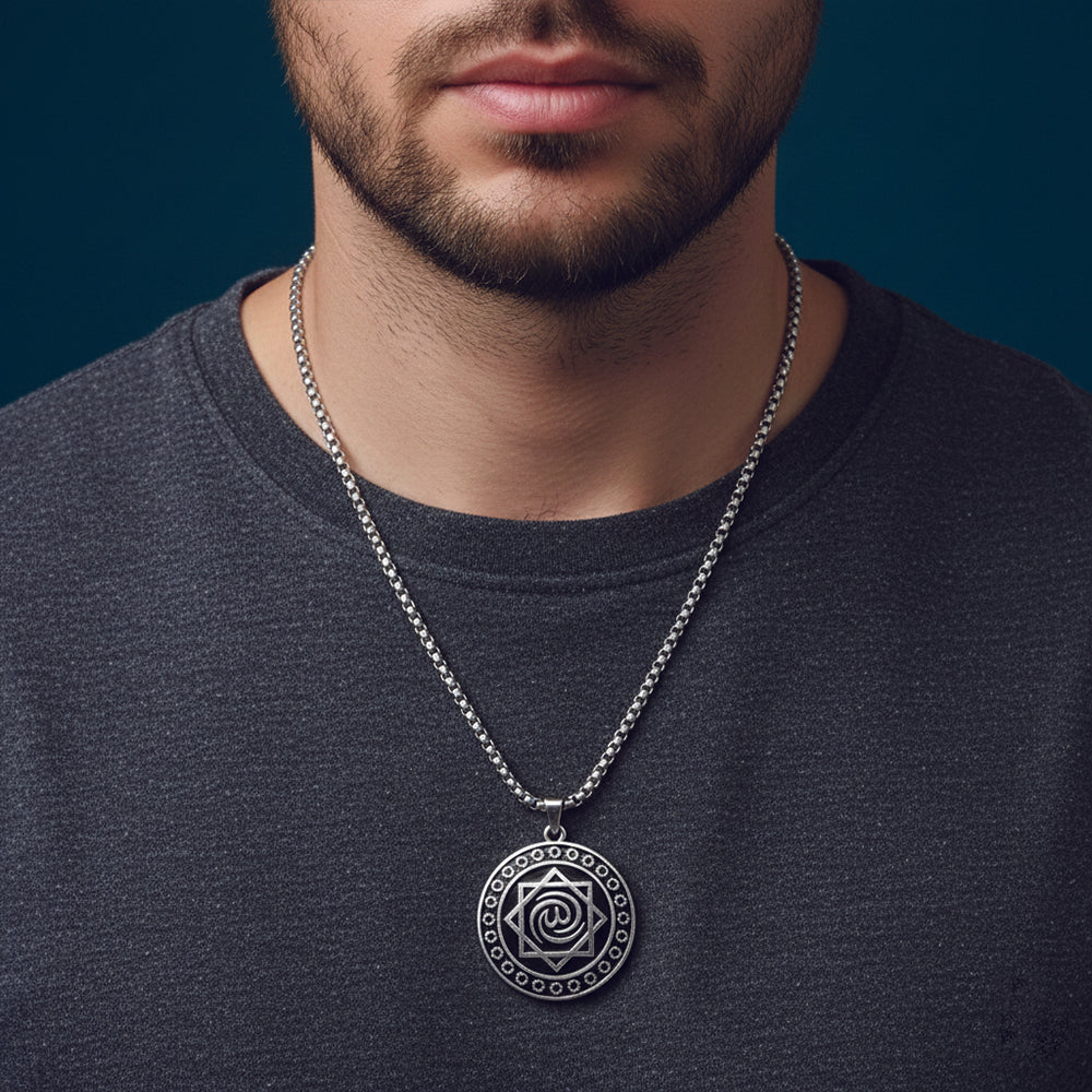 The99Jewel Unique eight-pointed Seljuk star symbol Chain Pendant