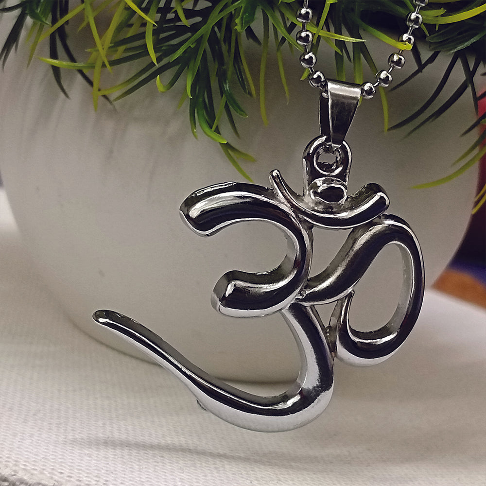 The99Jewel Spiritual Om Symbol Pendant Chain for Men