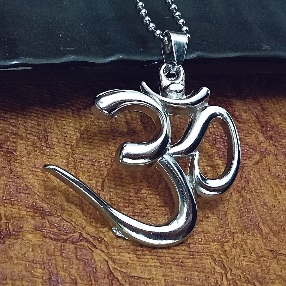 The99Jewel Spiritual Om Symbol Pendant Chain for Men