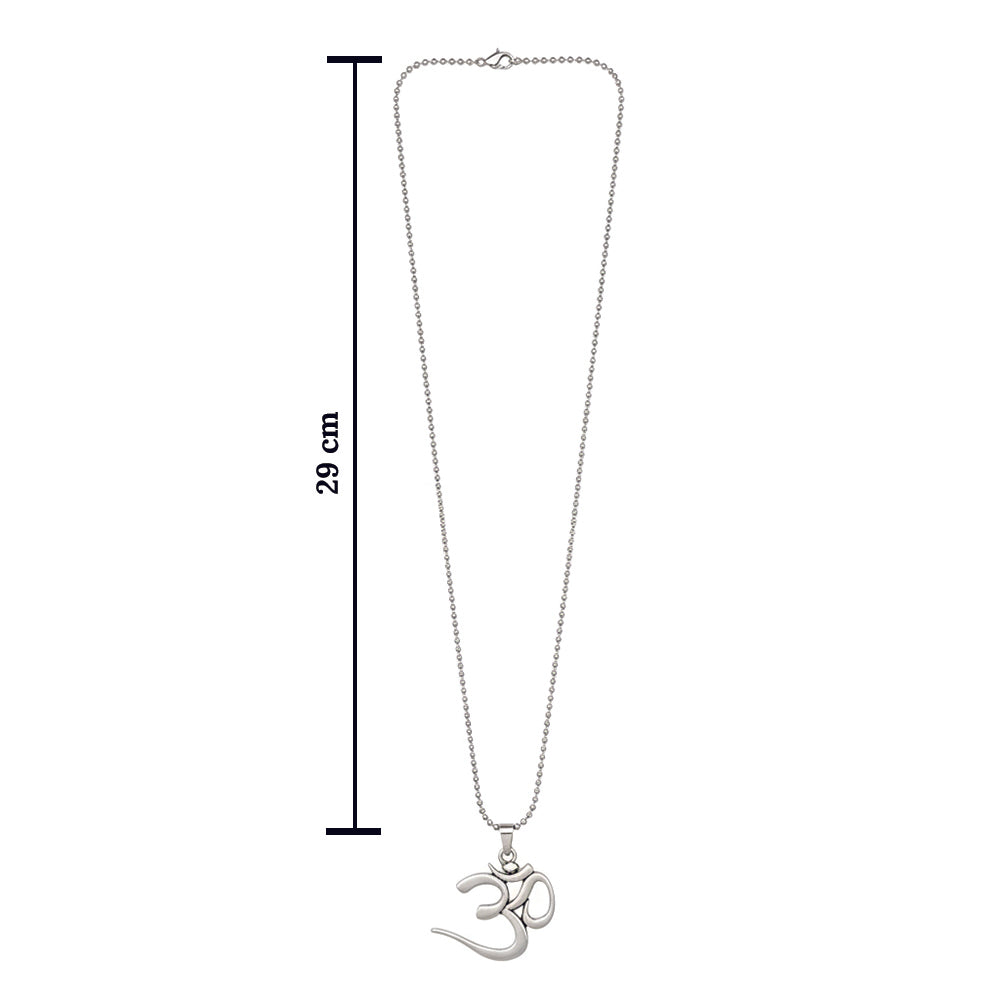 The99Jewel Spiritual Om Symbol Pendant Chain for Men