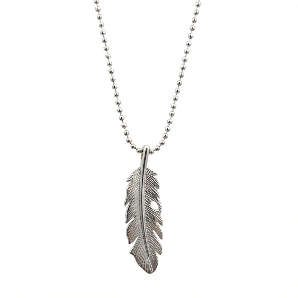 The99Jewel Stylish Feather chain pendent for men