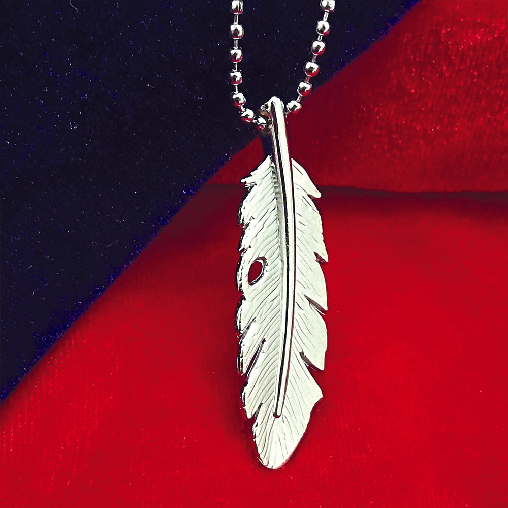 The99Jewel Stylish Feather chain pendent for men