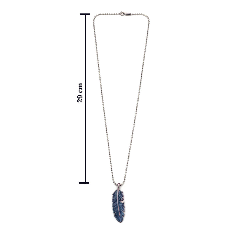 The99Jewel Stylish Feather chain pendent for men