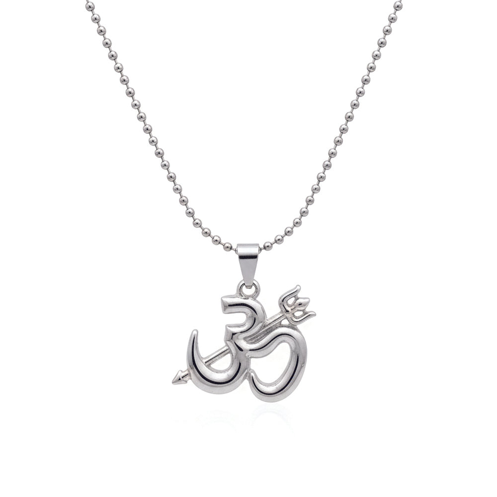 The99Jewel Om Trishul Pendant Chain for Men Spiritual Jewellery