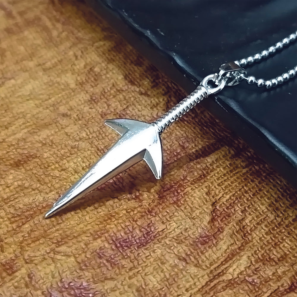 The99Jewel Trendy Silver Tone Arrow Pendant Chain