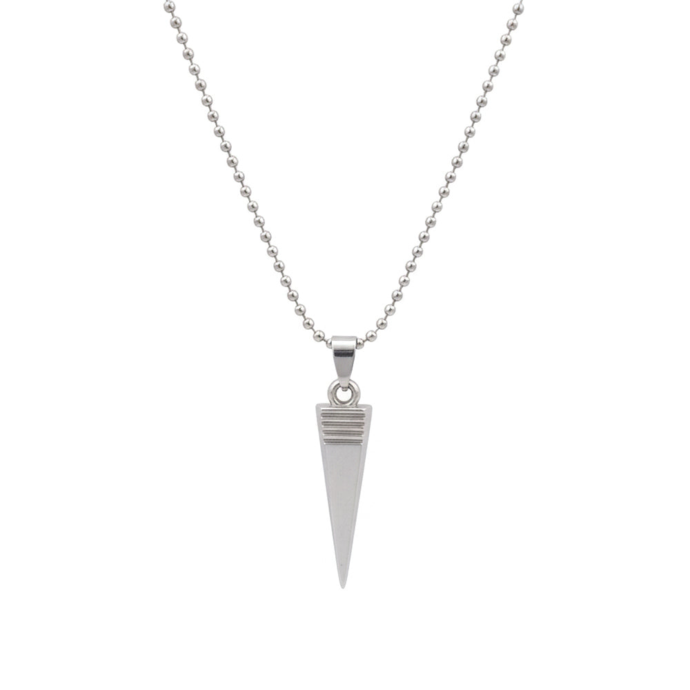 The99Jewel Stainless Steel Look Pointed Spike Pendant Chain