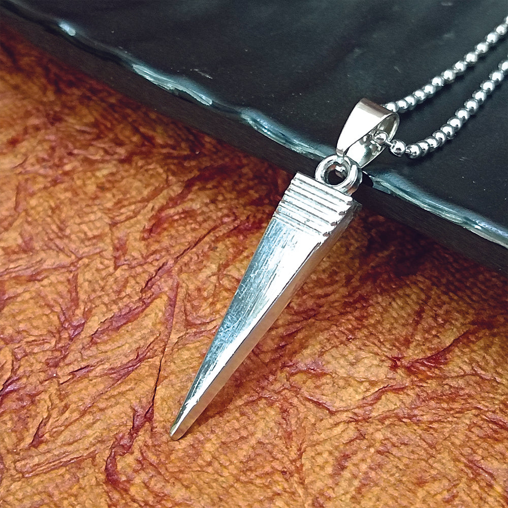 The99Jewel Stainless Steel Look Pointed Spike Pendant Chain