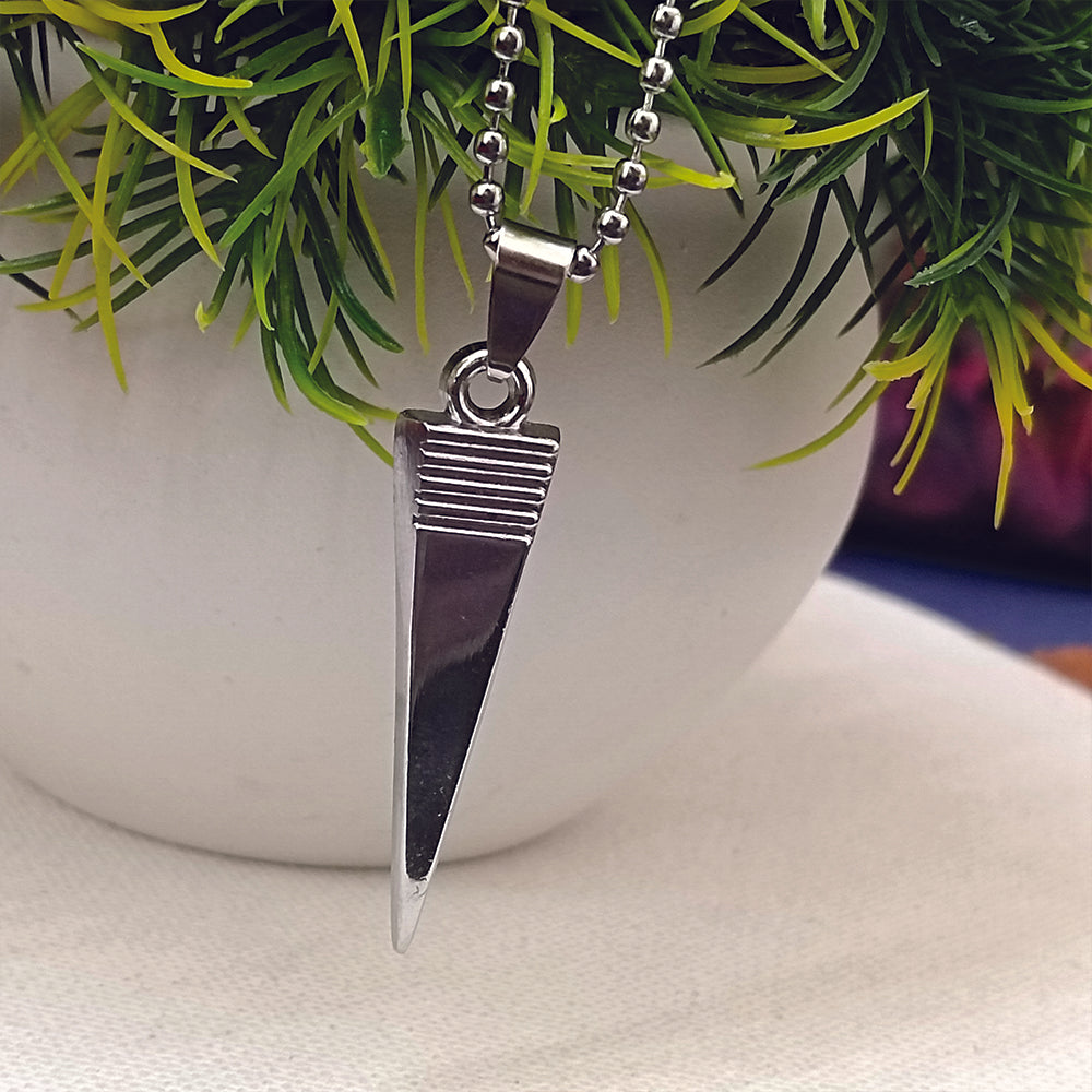 The99Jewel Stainless Steel Look Pointed Spike Pendant Chain