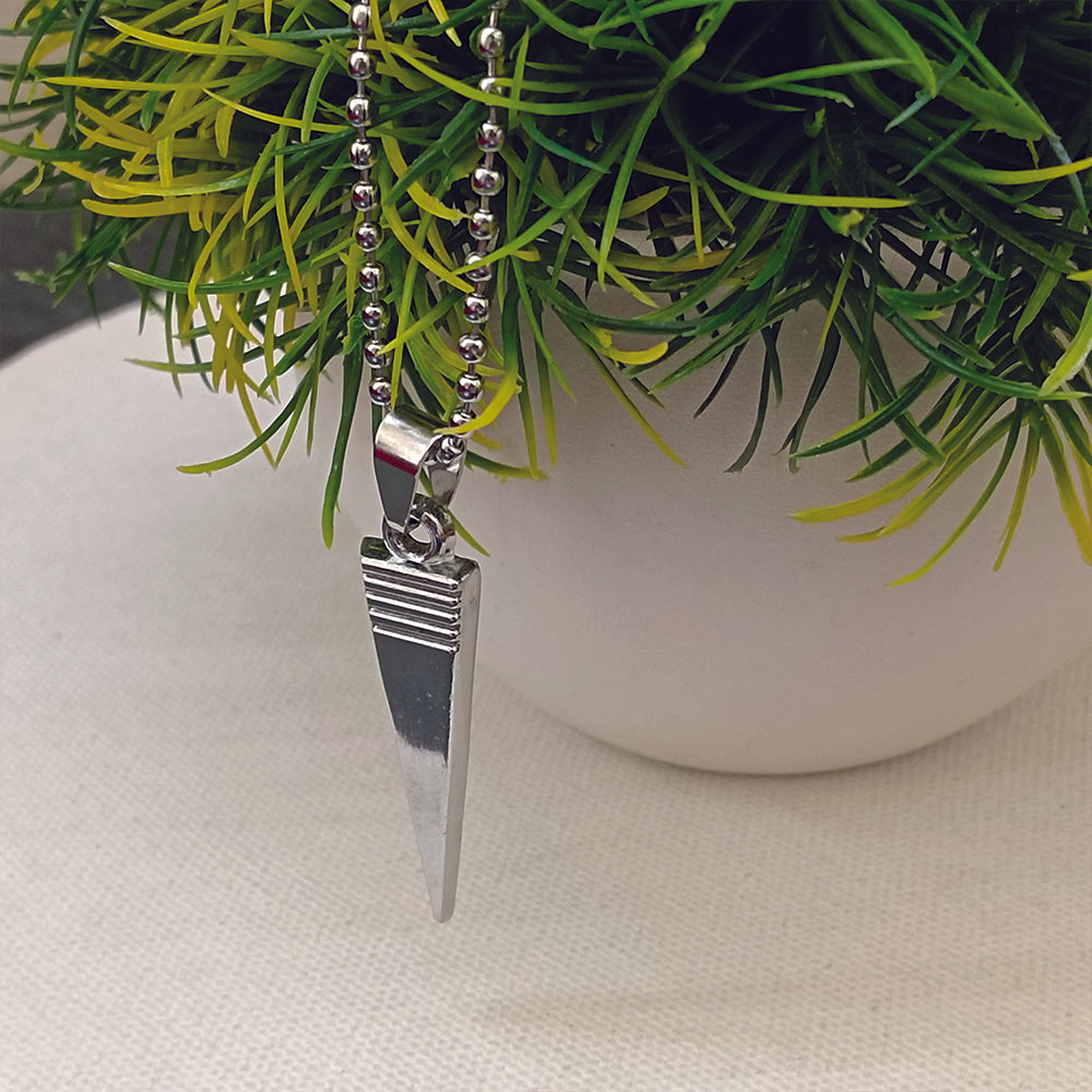 The99Jewel Stainless Steel Look Pointed Spike Pendant Chain