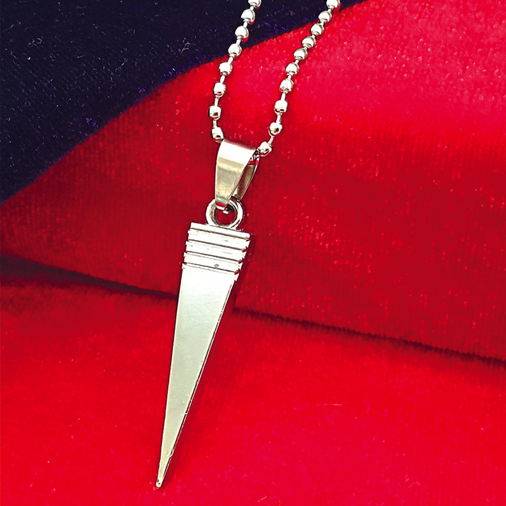 The99Jewel Stainless Steel Look Pointed Spike Pendant Chain