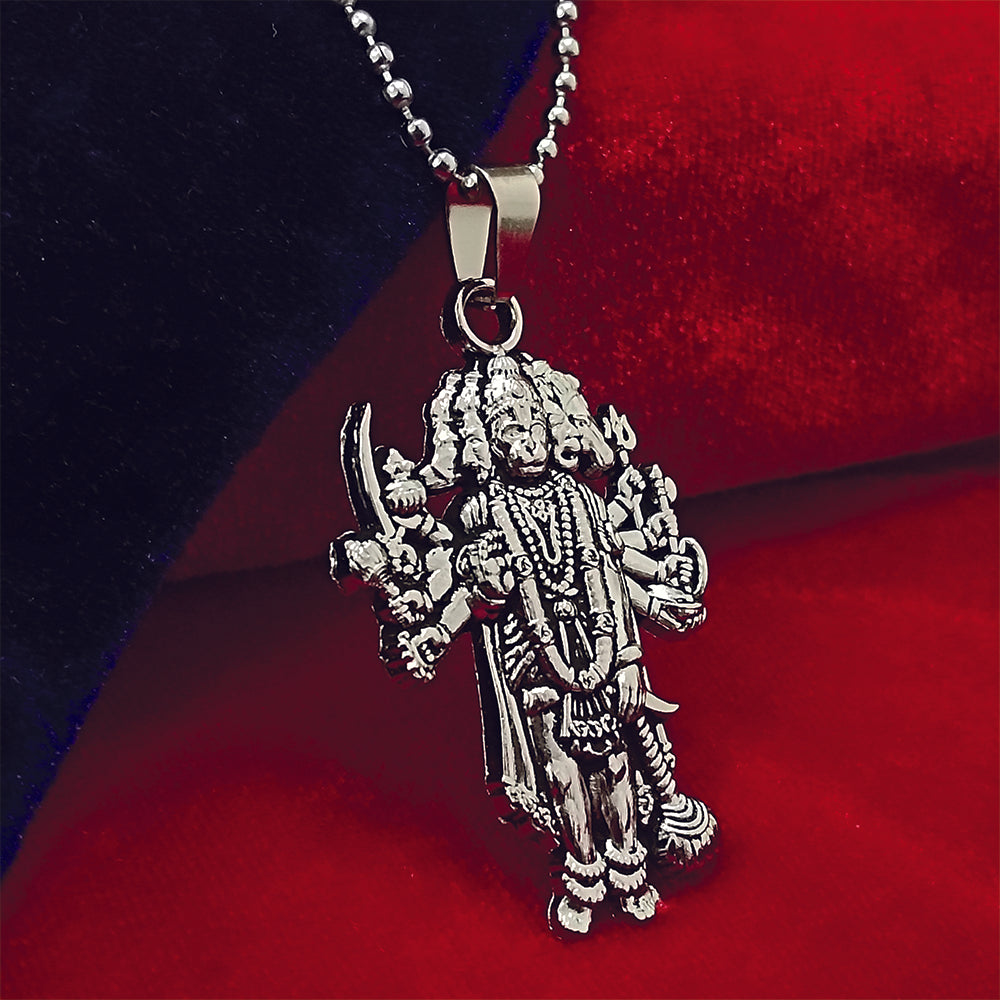 The99Jewel Panchmukhi Hanuman Ji Divine Pendant with Chain