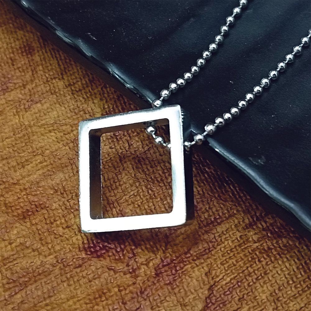 The99Jewel Stylish square motif chain pendent for Men's