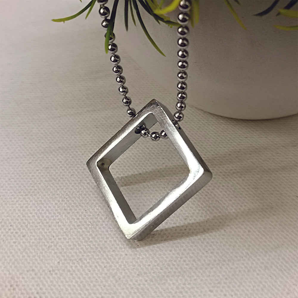 The99Jewel Stylish square motif chain pendent for Men's