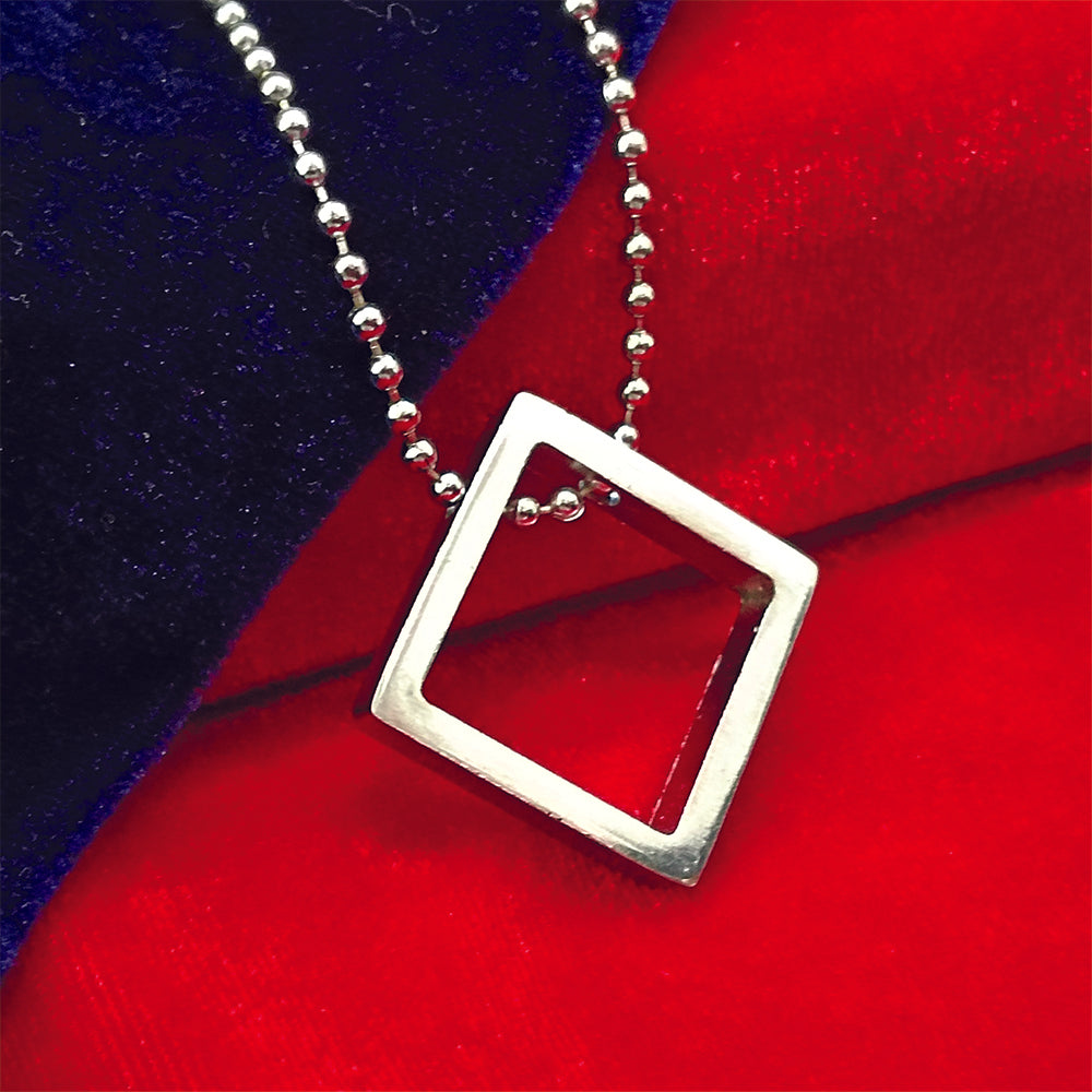 The99Jewel Stylish square motif chain pendent for Men's