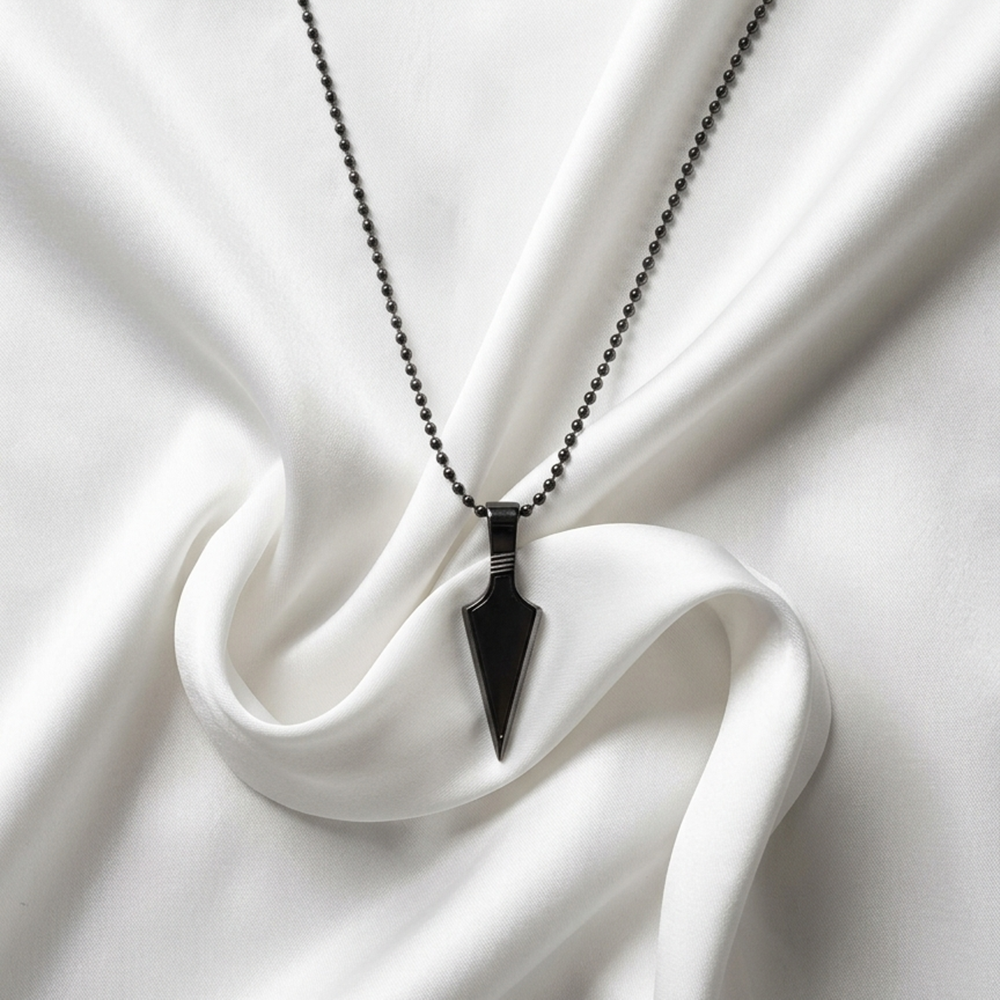 The99Jewel Look Pointed Spike Pendant Chain