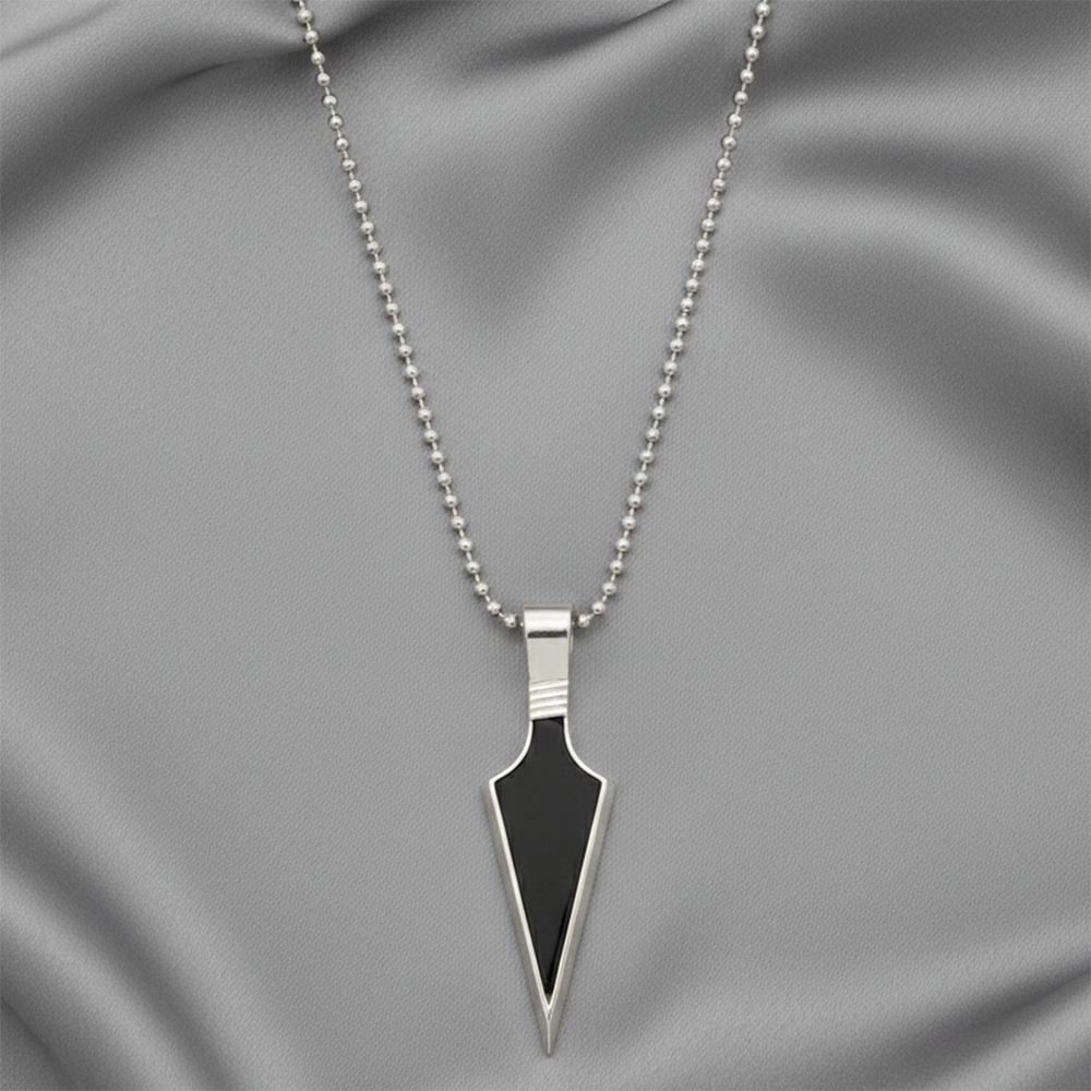 The99Jewel Stylish Arrow Tip Mens Necklace