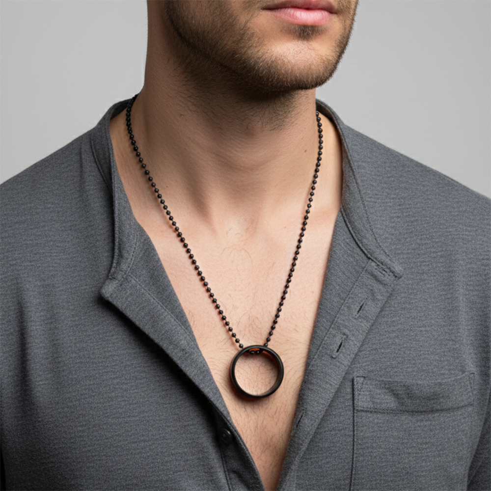 The99Jewel Trendy fusion Ring Mens Necklace