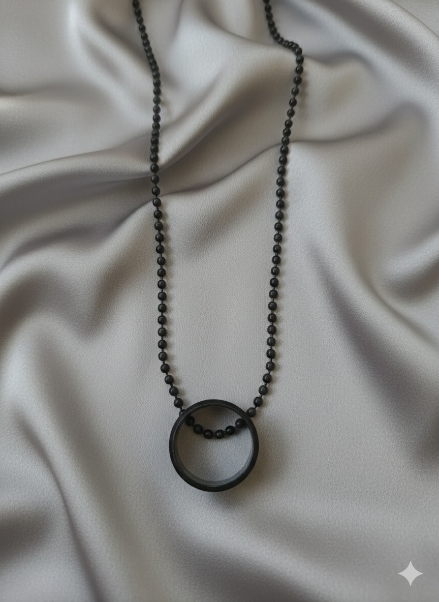 The99Jewel  fusion Ring Silver Plated Mens Necklace