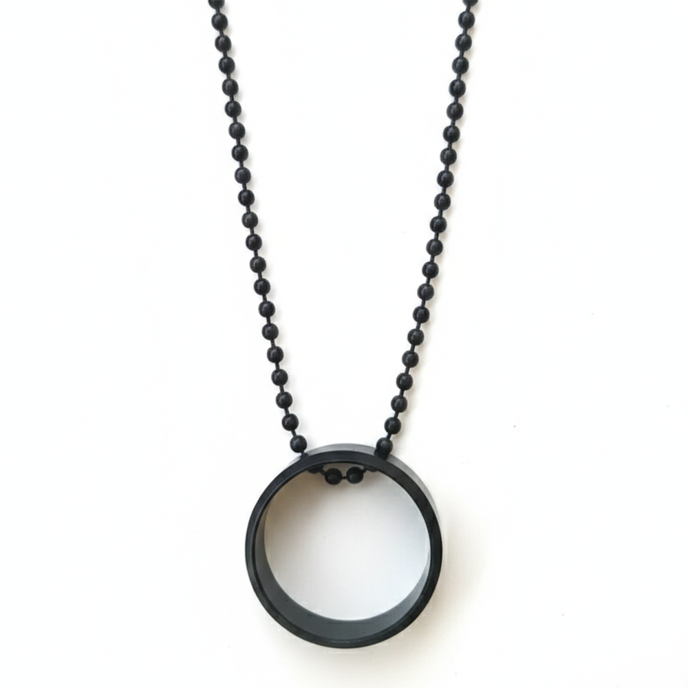 The99Jewel  fusion Ring Silver Plated Mens Necklace