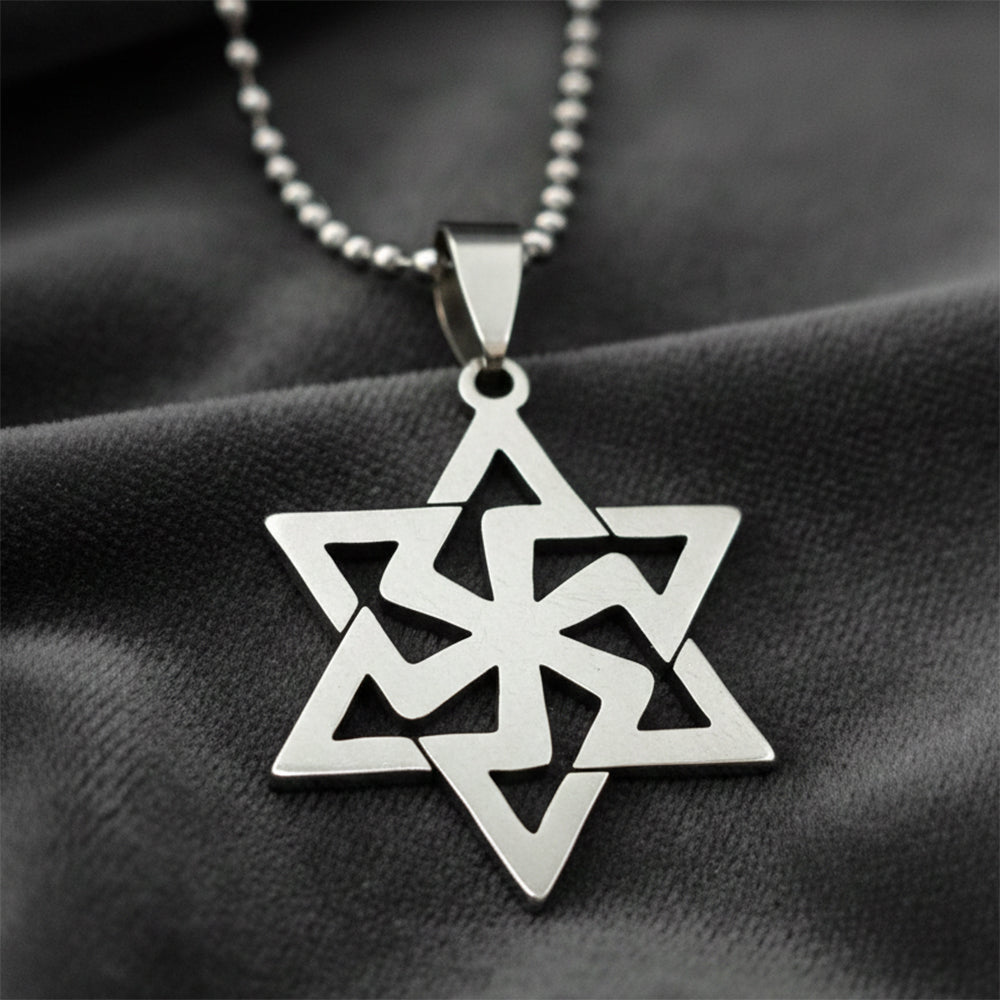 The99Jewel Stainless Steel Geometric Star Pendant Necklace