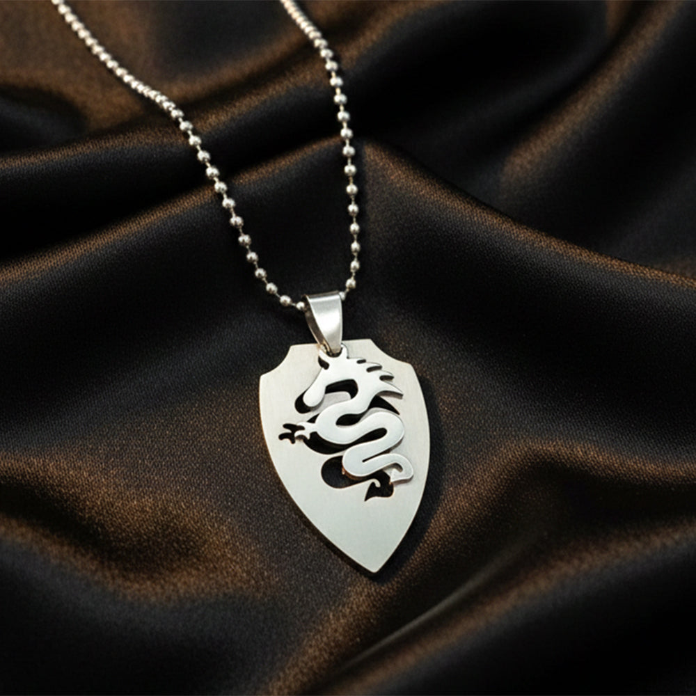 The99Jewel Modern Minimalist Dragon  Shape Stainless Steel Pendant
