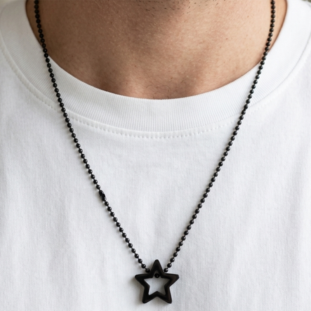 The99Jewel Fashion Star Chain Pendant For Men