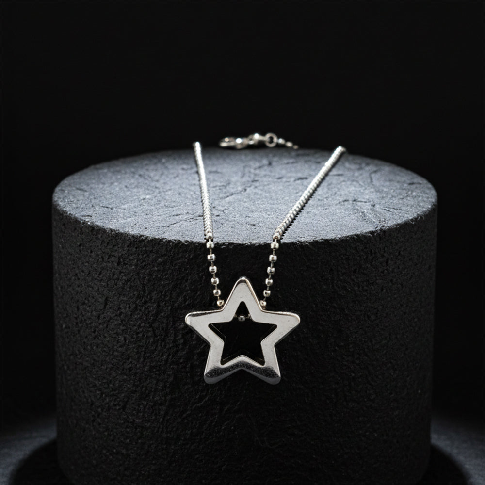 The99Jewel Modern Hollow Star Statement Pendant