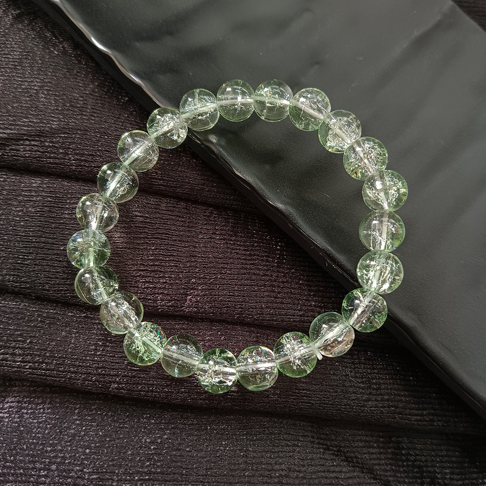 The99Jewel Crystal Crackle Glass Beads Stretch Bracelet
