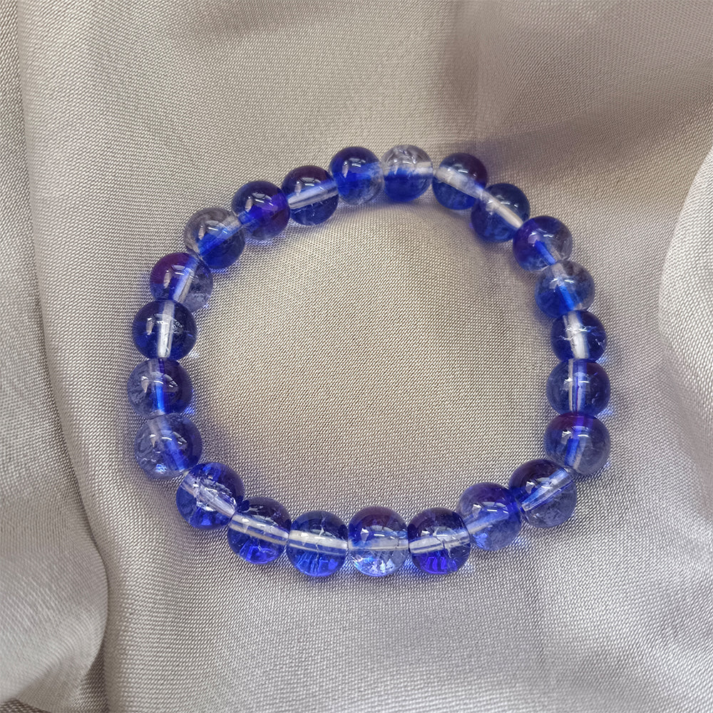 The99Jewel Adjustable Blue Beaded Wrist Bracelet