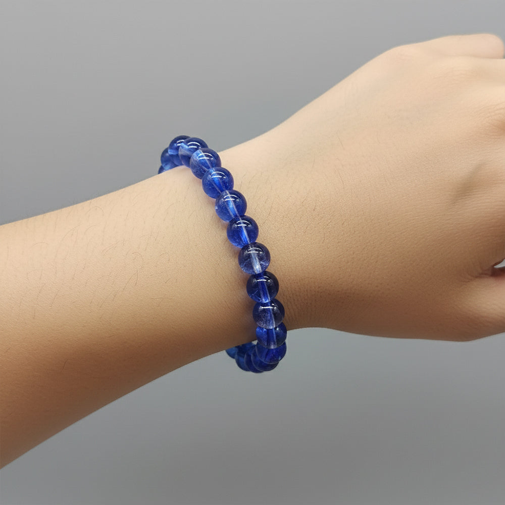 The99Jewel Adjustable Blue Beaded Wrist Bracelet