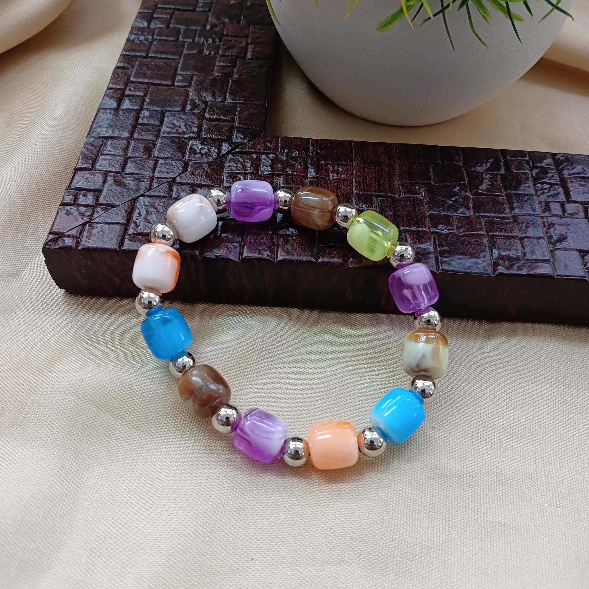 The99Jewel Funky Multicolor Beads Fashion Bracelet