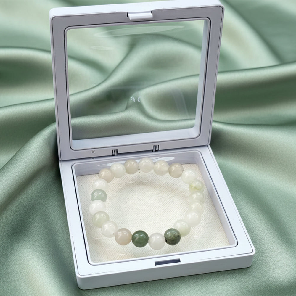 The99Jewel Burmese Jade Natural Stone Bracelet With Box