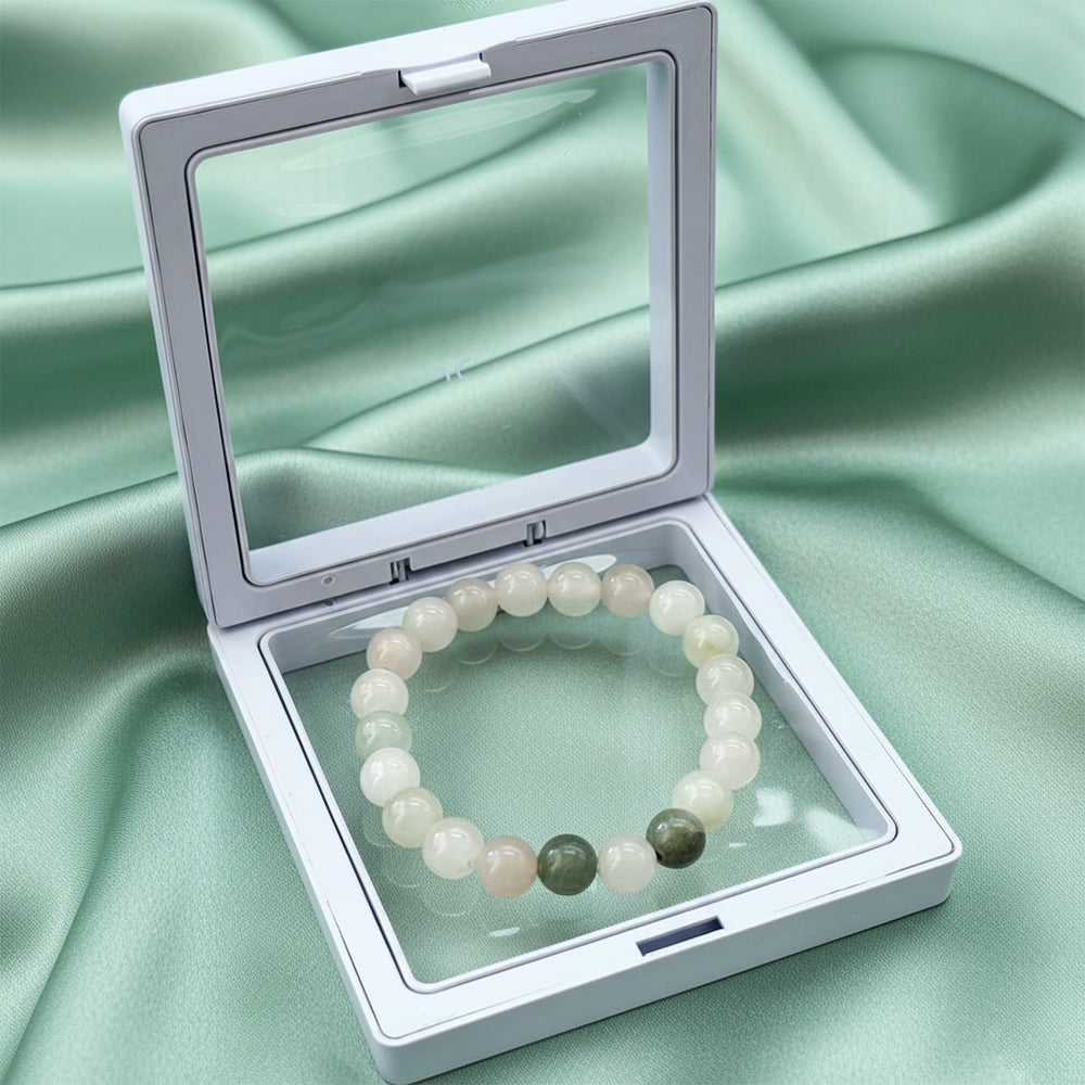 The99Jewel Burmese Jade Natural Stone Bracelet With Box