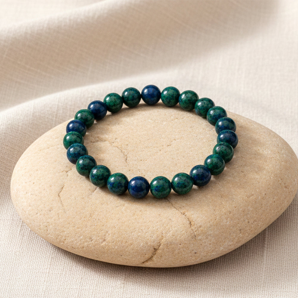 The99Jewel Azurite Natural Stone Bracelet For Encouraging Positivity - With Box