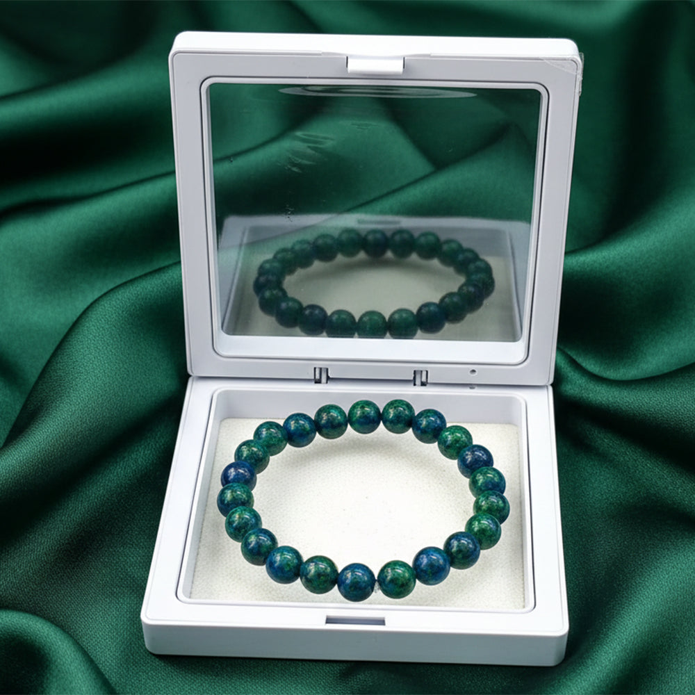 The99Jewel Azurite Natural Stone Bracelet For Encouraging Positivity - With Box