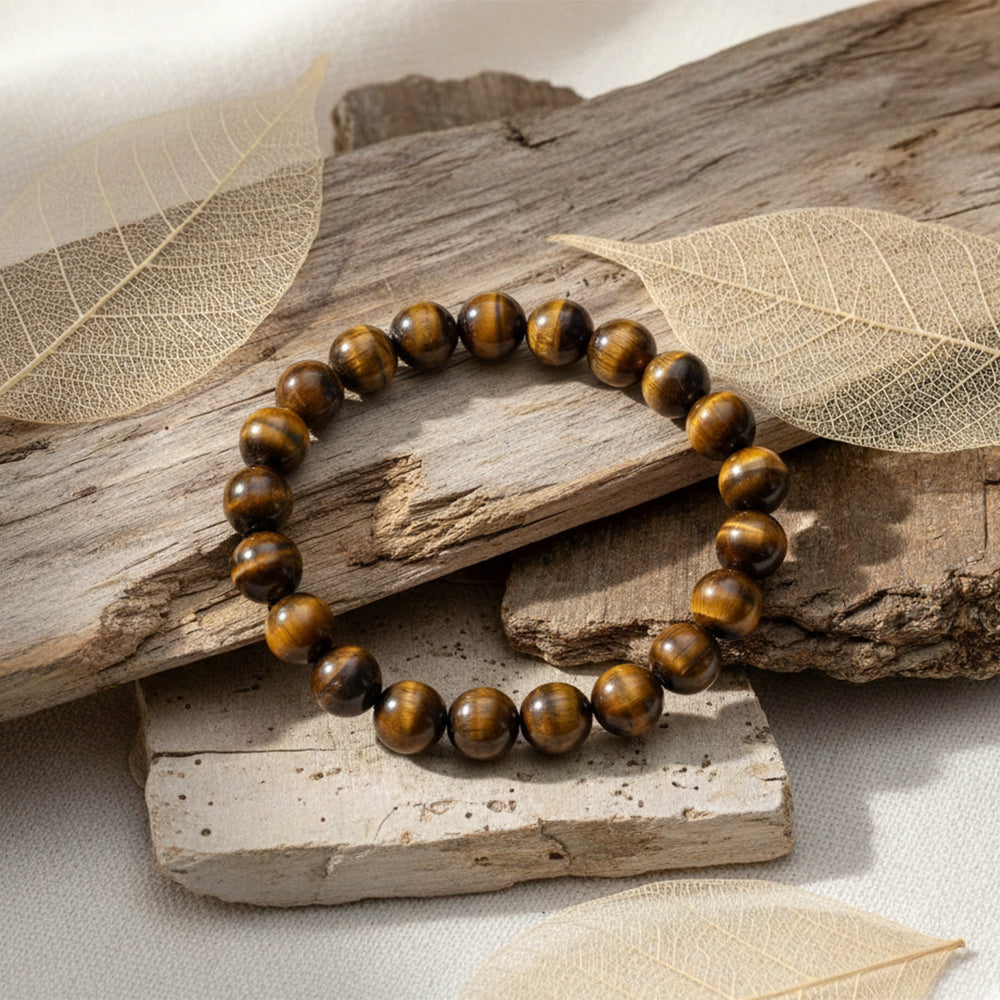 The99Jewel Tiger Eye Natural Stone Bracelet With Box
