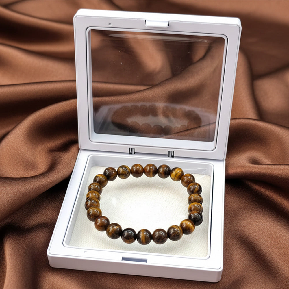 The99Jewel Tiger Eye Natural Stone Bracelet With Box