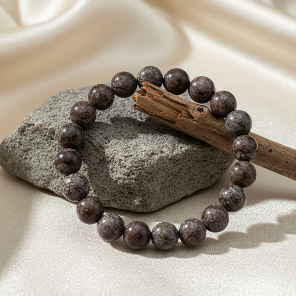 The99Jewel Jasper Natural Stone Bracelet For Strength & Courage - With Box