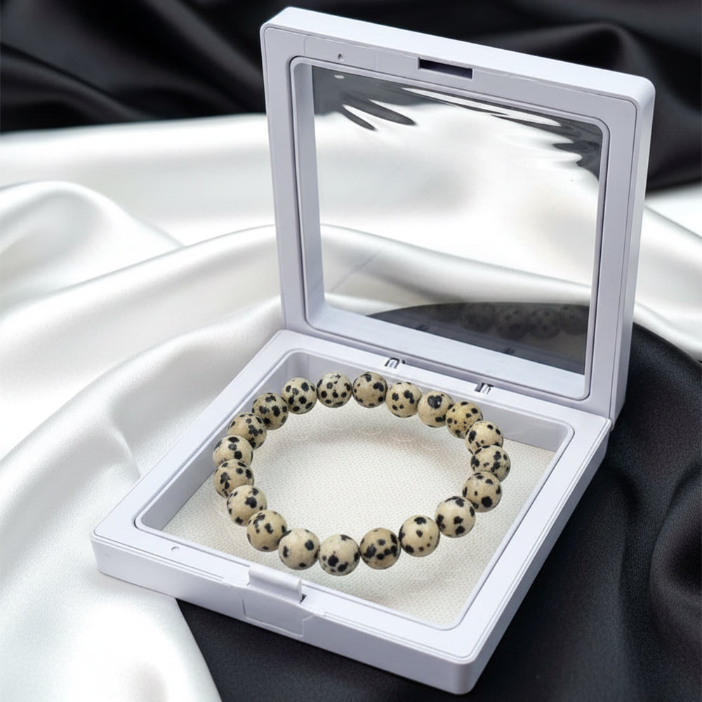 The99Jewel Dalmatian Jasper Natural Stone Bracelet With Box