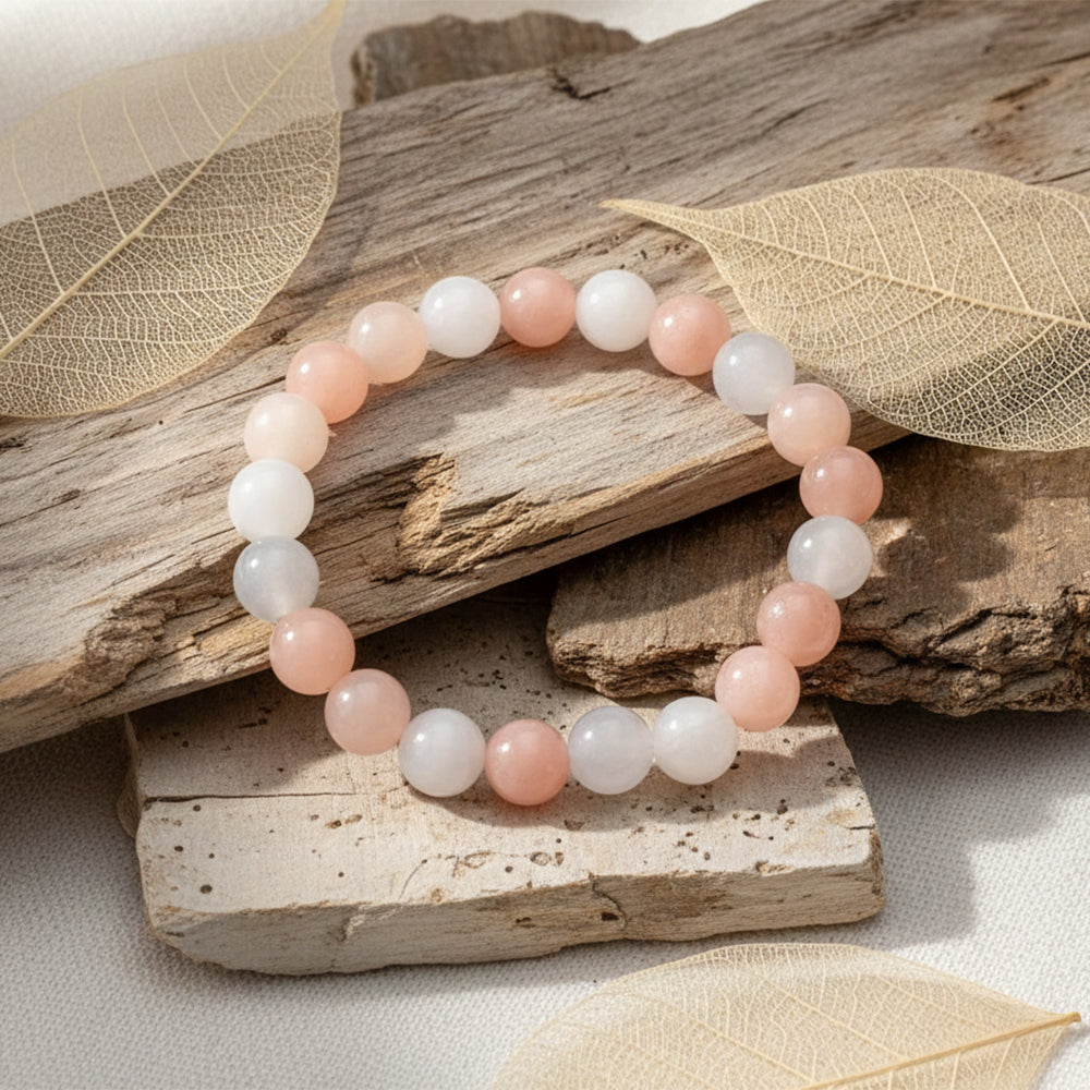 The99Jewel Pink Aventurine Natural Stone Bracelet With Box