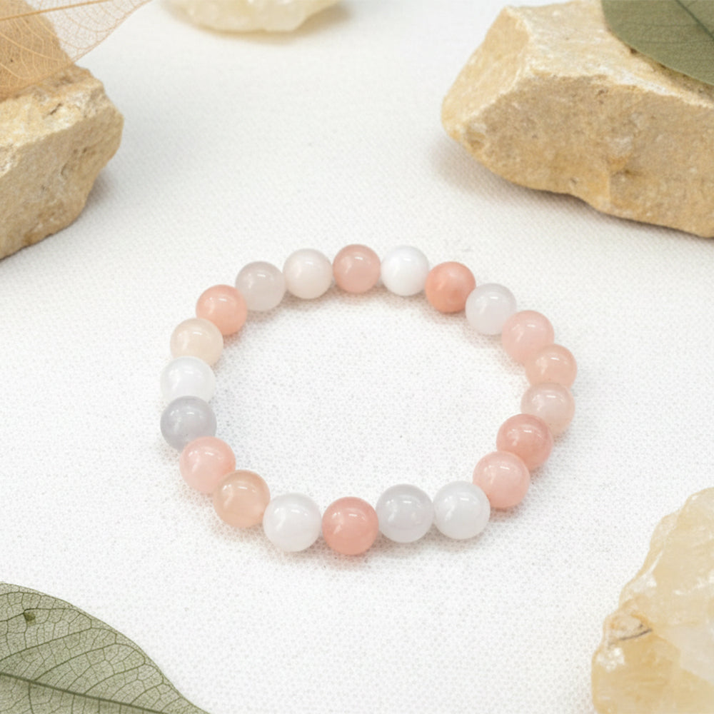 The99Jewel Pink Aventurine Natural Stone Bracelet With Box