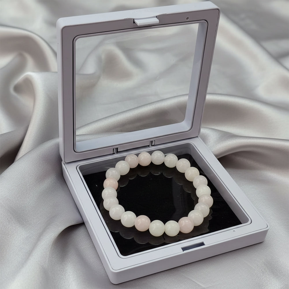 The99Jewel Rose Quartz Natural Stone Bracelet With Box
