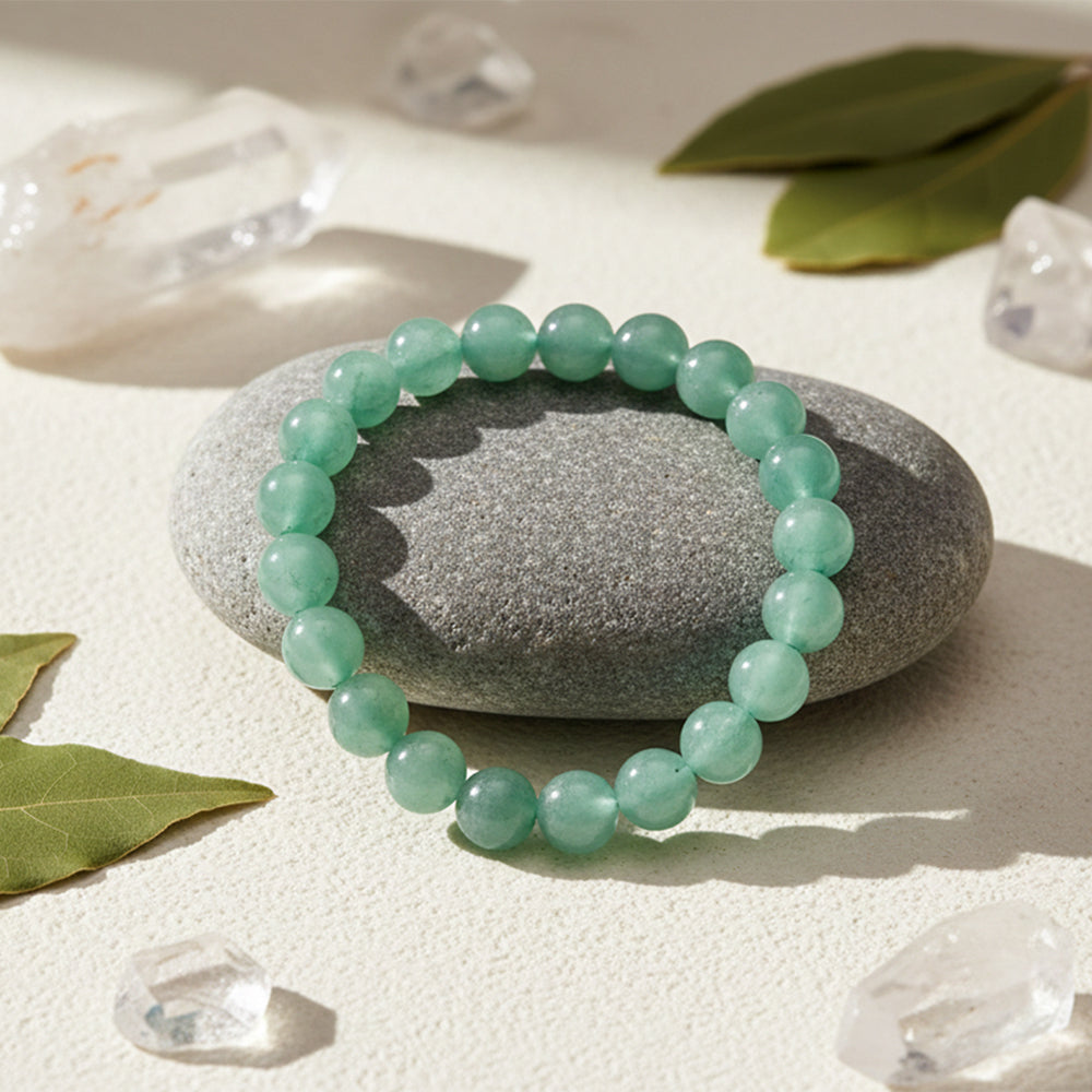 The99Jewel Green Aventurine Natural Stone Bracelet With Box