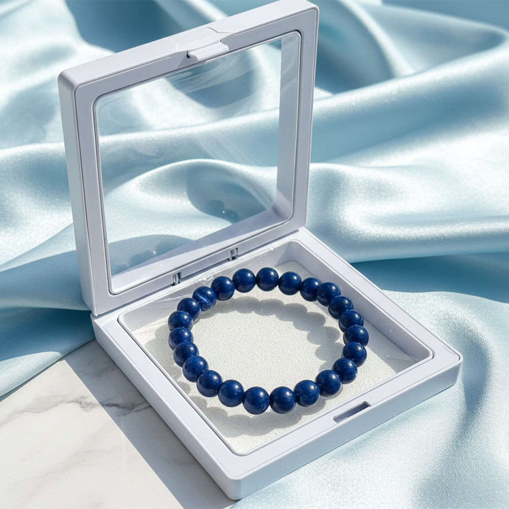 The99Jewel Lapis Lazuli Natural Stone Bracelet For Meditation With Box