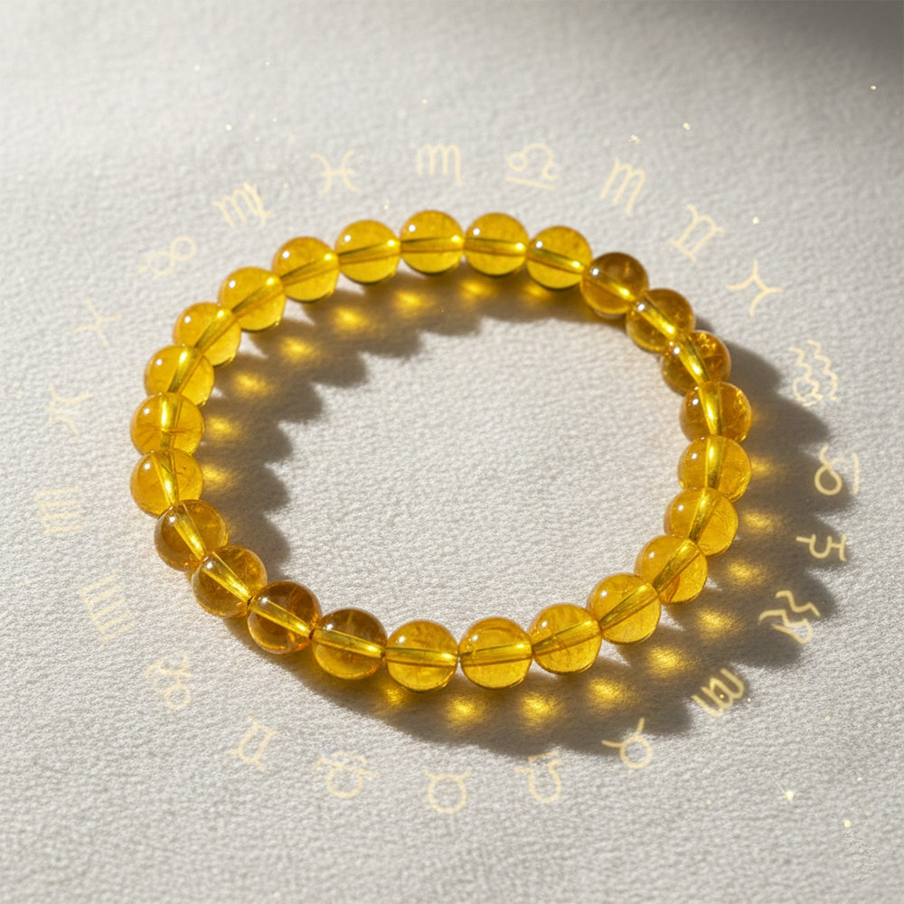 The99Jewel Citrine Natural Stone Bracelet With Box