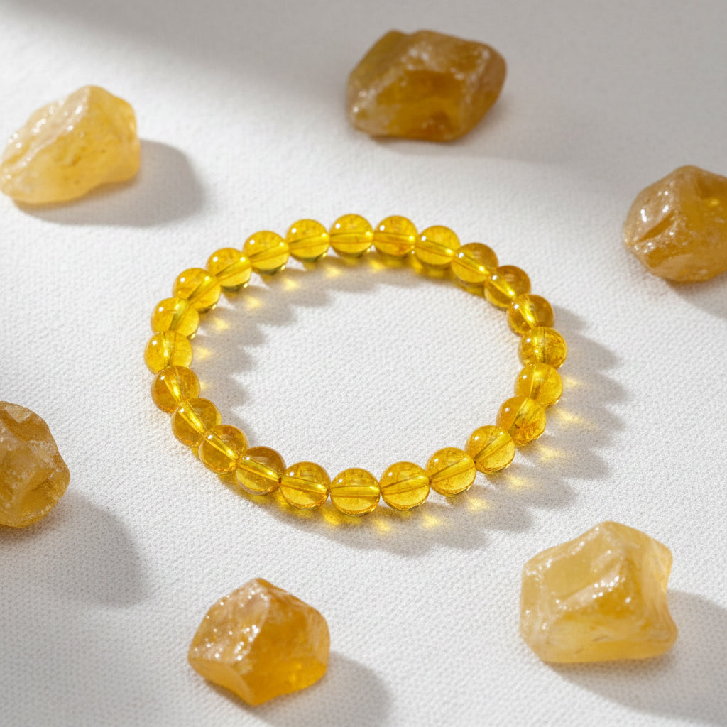 The99Jewel Citrine Natural Stone Bracelet With Box