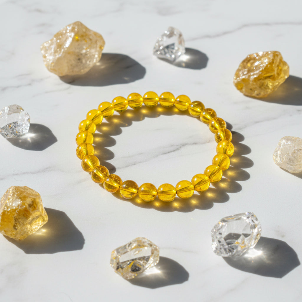 The99Jewel Citrine Natural Stone Bracelet With Box