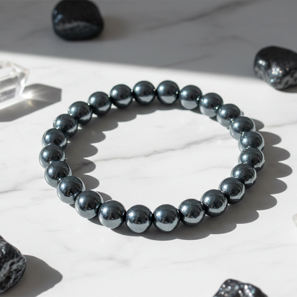 The99Jewel Hematite Natural Stone Bracelet - With Box