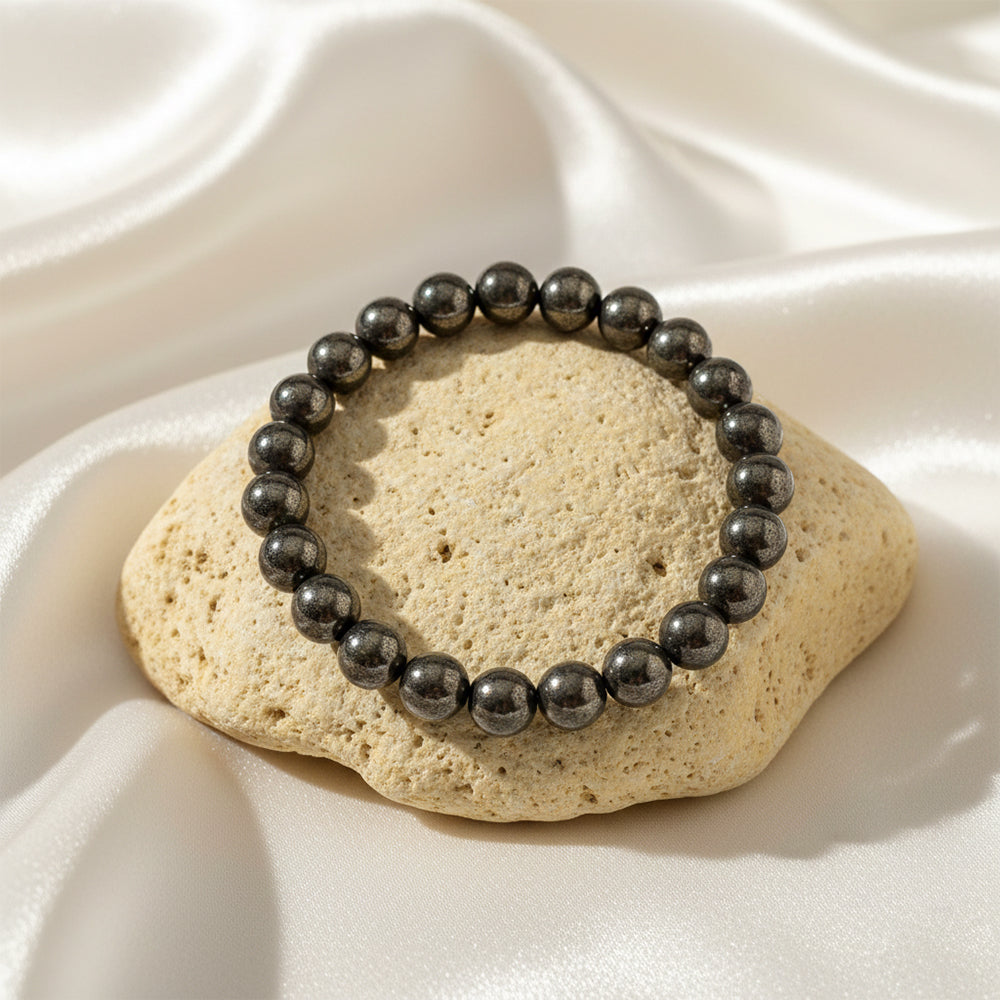 The99Jewel Pyrite Natural Stone Money Magnet Bracelet - With Box
